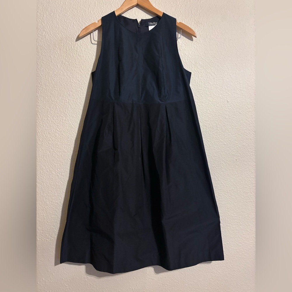 MaxMara Navy Midi Dress - Picture 3 of 15